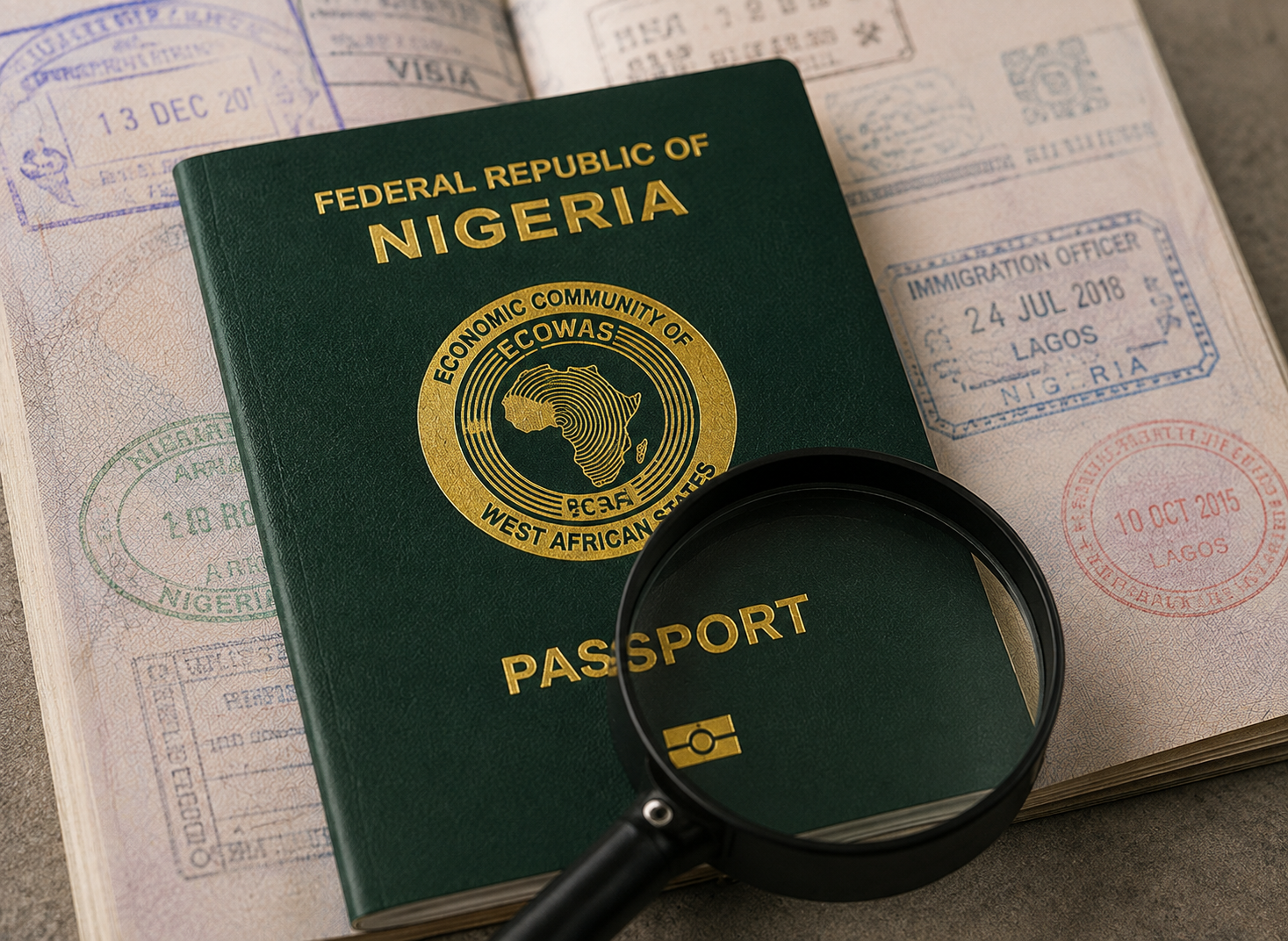 Nigerian passport and travel documentation